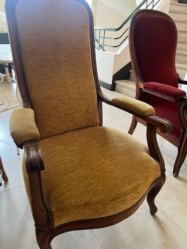 Fauteuil voltaire noyer - fauteuil,