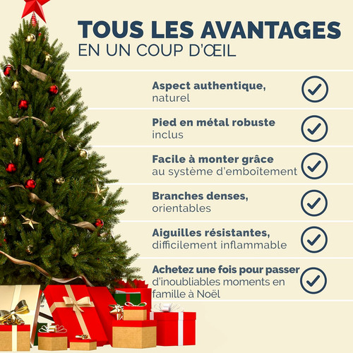 Sapin noël artificiel vert - artificiel,