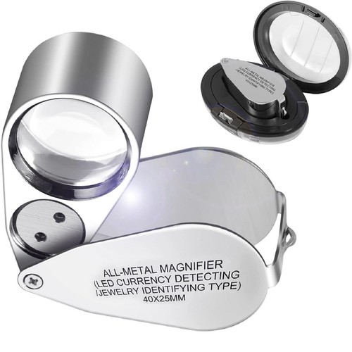 Loupe bijoutier 40x led - de,
