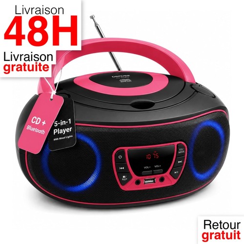 Denver tcl 212btpink - denver, lecteur