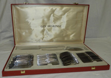 GUY DEGRENNE Complete Household - Stainless Steel Fish Cutlery (Complete, VGC)