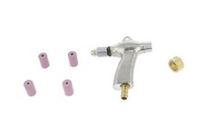 PISTOLET DE SABLAGE POUR CABINE A COMMANDE AU PIED + 4 BUSES 6 ET 7MM
