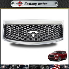 For INFINITI QX80 2018-2021 Front Upper Grille W/Camera Option Grill 623106GW0A