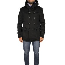 Manteau d'hiver homme effet laine manteau long gilet élégant VEQUE