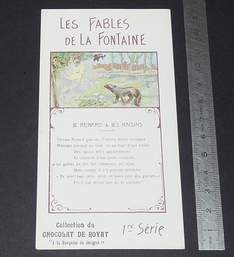 Cpa chocolat royat la - de,