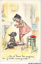 CAR-ABCP7-0685 - ILLUSTRATOR - BOURET - I WASH MY HANDS - OU I PUT MES