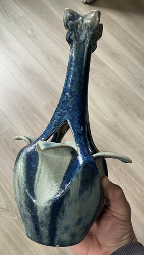 Beau vase grés - vase, céramique