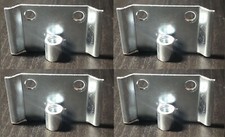 4x IKEA Caster FOOT CONNECTOR / HOLDER PLATE MOUNTS FOR STUVA PART # 119597