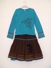 CATIMINI Ensemble de vêtement Haut Tee-shirt & Jupe en velours  Fille 9 - 10 ans