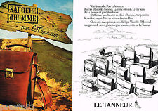 ADVERTISEMENT ADVERTISING 065 1980 LE TANNEUR leather leather SBAG MEN (2 pages