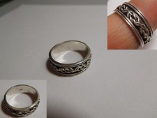 Bague décor Noeud - argent massif