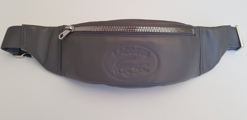 Sac banane cuir gris lacoste - sac,
