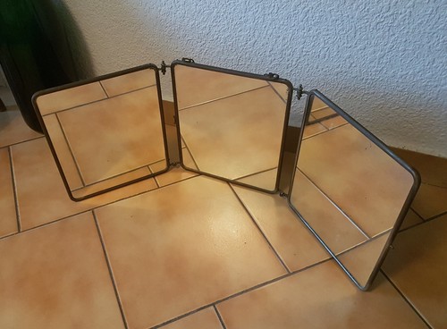 Rare miroir triptyque - , ancien