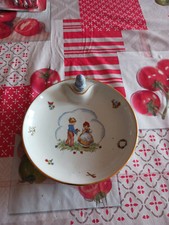 Assiette Chauffante Bébé Vintage en Porcelaine de Limoges