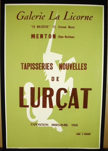 Affiche originale 1962 galerie - affiche,