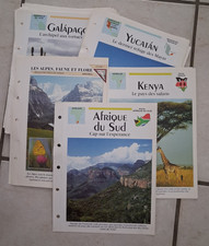 Lot de 61 fiches thème PAYS -