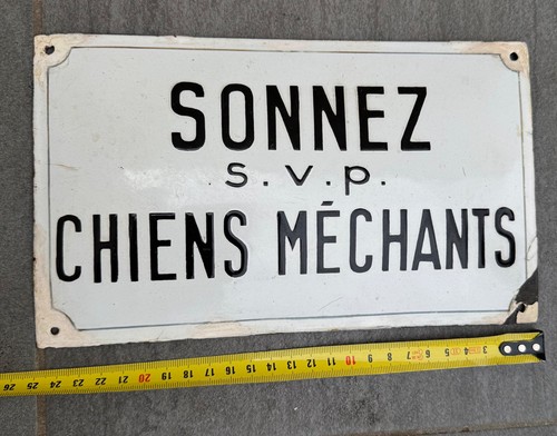 Ancienne plaque émaillée