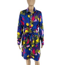 Gant Femme Multicolore Splendide Robe Chemise À Manches Longues EU 38 UK 10 US 8