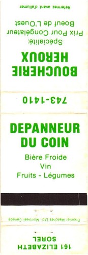 Boucherie heroux depanneur - boucherie, du