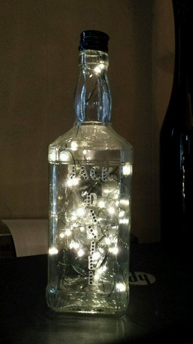 Jack daniels bottle - bottle, lamp