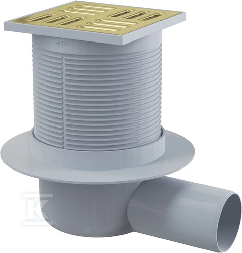 Caniveau douche grille or - caniveau,
