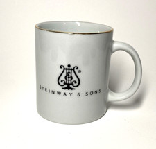 Steinway & Sons Piano White & Gold Mug Ceramic 10 Oz