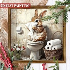 Funny Bunny Toilet Wooden