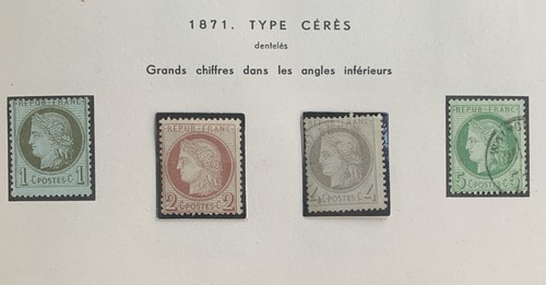 Timbre france ceres 1871 - timbre,