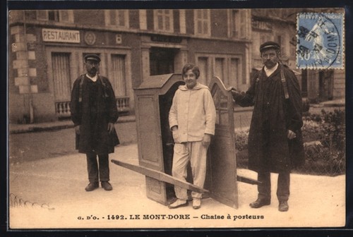 Cpa mont dore - cpa, chaise