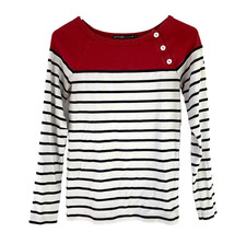 Le Phare De La Baleine Long Sleeve Nautical Striped Tee Shirt Size Large READ