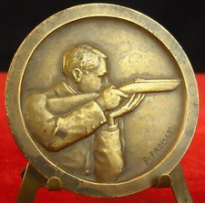 Médaillle Société de tir shooting fusil armes ball-trap par Fraisse Medal 勋章 gun