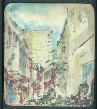 France dessin encadré sous