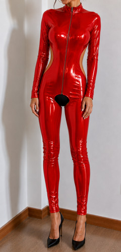 Combinaison t38 vinyl rouge - combinaison,
