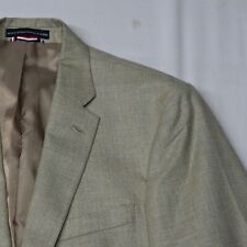 Tommy Hilfiger 38R Beige Khaki Hopsack Mens Blazer Jacket Sport Coat