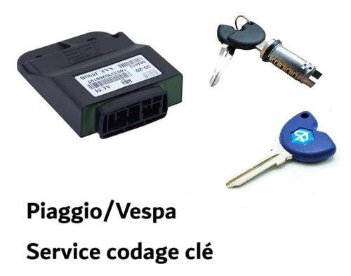 Service codage clé - puce, vespa