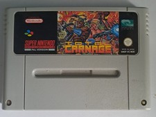 Jeu Snes super Nintendo Total Carnage NOE cartouche vintage jeux video