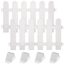  2 Pcs Cloture Jardin Rigide