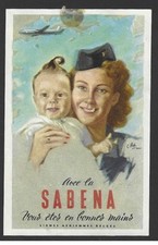 ETIQUETTE  SABENA lignes