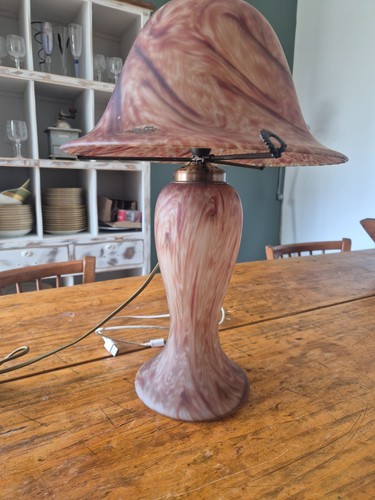 Lampe champignon verre - lampe,
