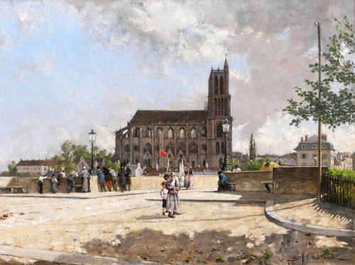 Alfred chataud tableau paysage - chataud,