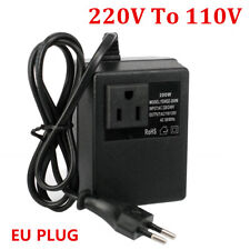 Voltage Converter Transformer 220V to 110V AC 200W Step Down EU Plug Travel Home