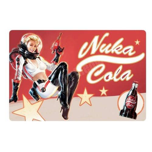 Plaque métal fallout nuka - plaque,