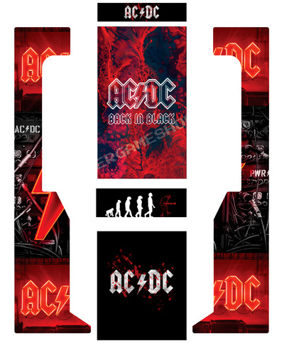 Stickers dartcab acdc jeu - stickers,