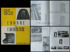 L'HOMME ET L'ARCHITECTURE N°3-4 1946 LE CORBUSIER, GIO PONTI, HERBST, FREDOU