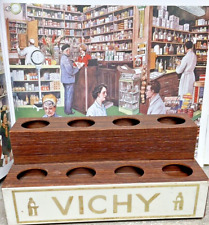 Vintage Pharmacy Wood Dispenser Beauty Cream Pads VICHY