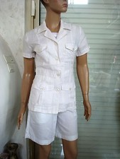 VESTE SAHARIENNE D ÉTÉ BLANC