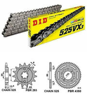 Transmission HONDA VT 600 Chopper 1988 1989 Chaîne DID 525 VX3 Corona 44 Pignon