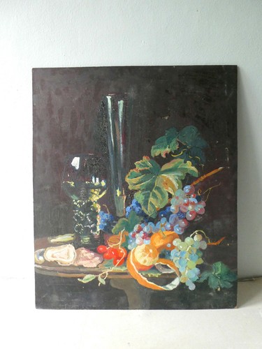 Tableau huile sur panneau - huile,
