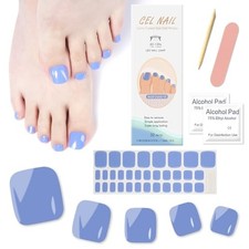 Ceboic Lot de 32 bandes de vernis à ongles semi-durcies en gel pour ongles d'...