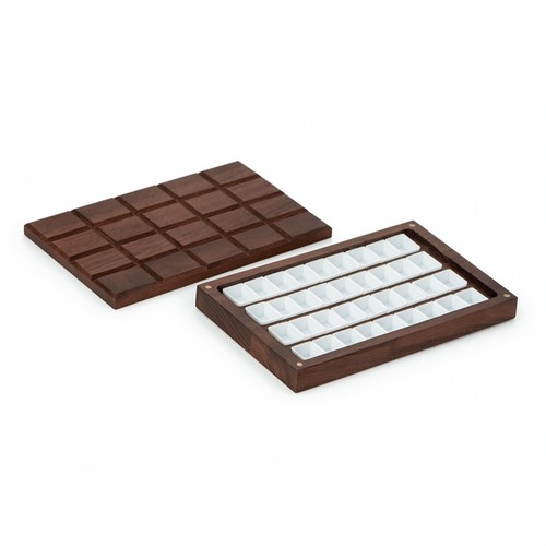 Boîte bois avec - en,